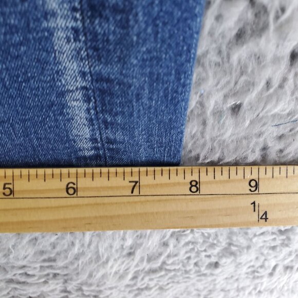 Rock & Roll Jeans Womens 26x34 Tall Blue Boyfriend Casual Distressed Denim - Picture 9 of 13